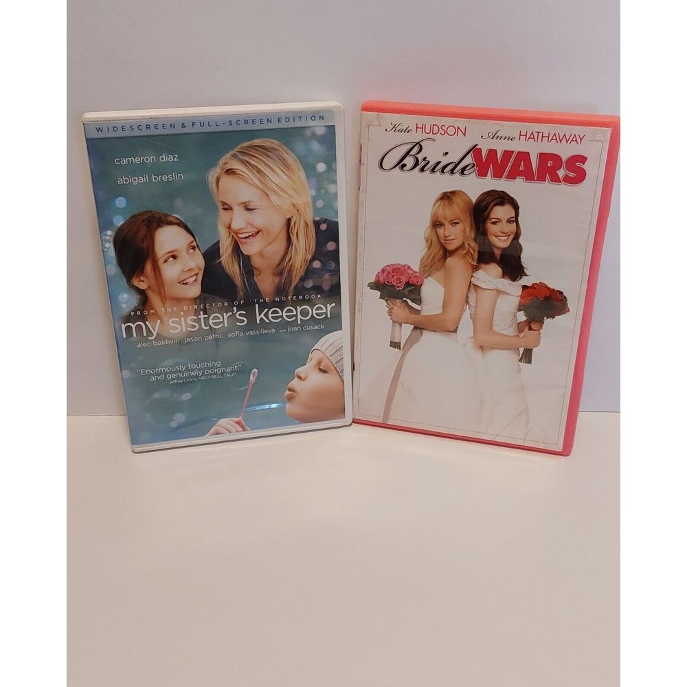 Lot Of 2 DVD Movies *Bride Wars, *My Sisters Keeper -Both Are Touching #DVD6